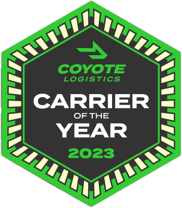 Coyote Logistics - 2023 Carrier of the Year